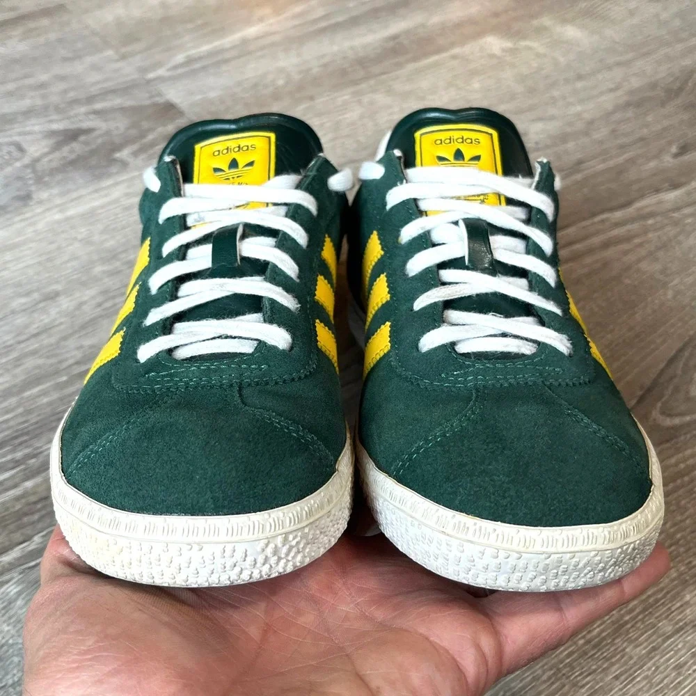 Adidas Originals Gazelle Sneakers‎ Green Yellow Women 6.5 Men 5.5 EU 38
